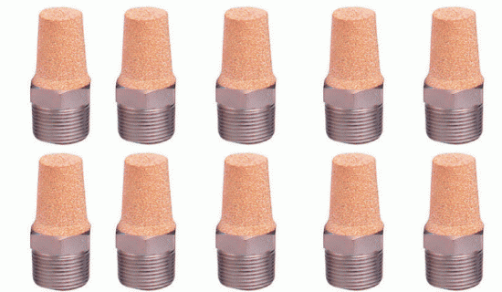 ASP-M 1/8PT Thread Reduce Noise Exhaust Silencer Muffler 10 Pack