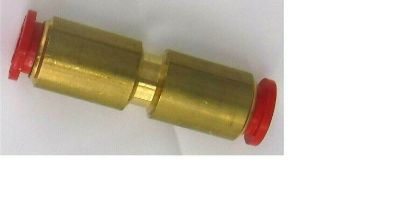 NYCOIL  H6244 50-56244  Tube  OD 1/4"   Straight union  Quick Connect Tube Fitting - Brass   H6244 pack of 10