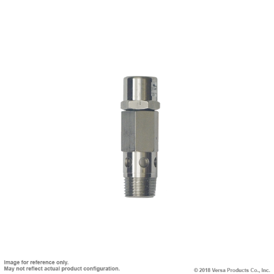 Picture of Versa RV-3-316-055 pressure Relief Valve (1/4" NPT), Stainless Steel