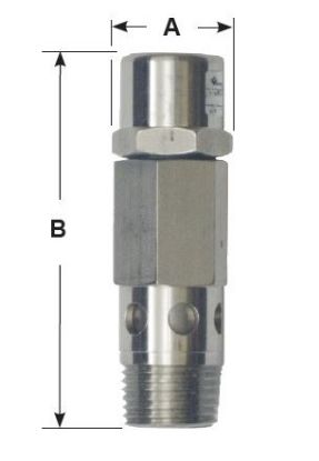 Picture of Versa Versa Versa Versa RV-5-316-150 pressure Relief Valve (1/2" NPT), Stainless Steel 