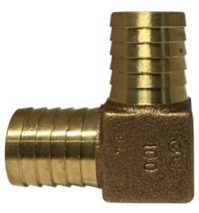 Picture of Midland - 973975LF - 3/4 BRONZE Hose Barb LEAD FREE Elbow 90
