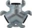 Picture of Midland - 66013 - Ductile IRON TRIPLE Connector