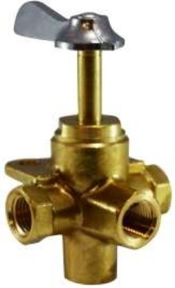 Picture of Midland - 46256 - 3/8 FIP 4-WAY Valve WF CLICK