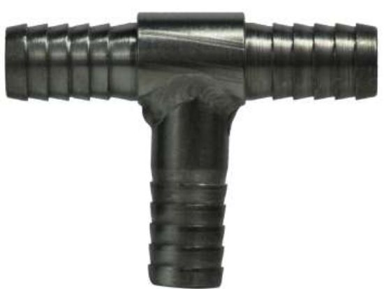 Picture of Midland - 32365SS - 1/4 316 SS Hose Barb TEE