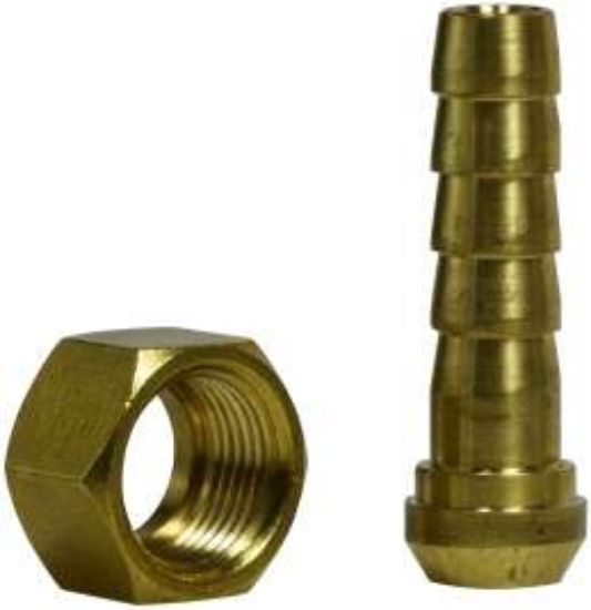 Picture of Midland - 28851 - 04-04 BRASS Hose Barb X FEM BSPP Swivel