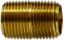 Picture of Midland - 28132 - 1/4 X CLOSE Yellow BRASS Nipple