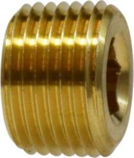 Picture of Midland - 28093F - 1/8 BRASS C/S HEX PLUG-7/8 TAPER