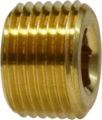 Picture of Midland - 28095 - 3/8 BRASS C/S HEX PLUG