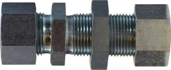 Picture of Midland - 8061LNL1010 - 10MM Bulkhead Straight Coupling Lock Nut