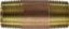 Picture of Midland - 40105 - 1 X 4 Red BRASS Nipple