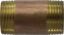 Picture of Midland - 40188 - 2-1/2 X 7 Red BRASS Nipple