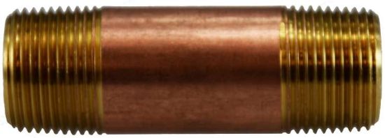 Picture of Midland - 40089 - 3/4 X 5-1/2 Red BRASS Nipple