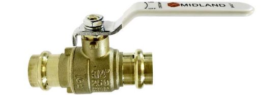 Picture of Midland - 940403LF - 1/2 LEAD-FREE PRESS BALL VALVE