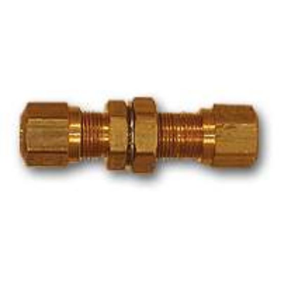 Picture of Midland - NT62BH-4 - 1/4 NAB Bulkhead UNION