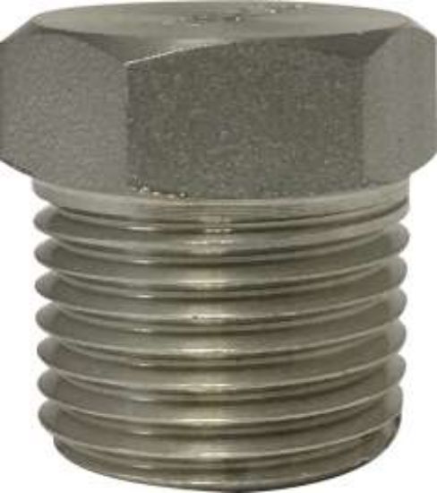 Picture of Midland - 62634B1 - 3/4 1000#/3000# T-304 B/S HEX HEAD PLUG