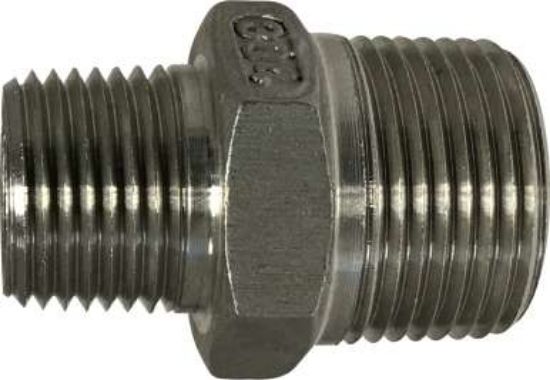 Picture of Midland - 62748 - 3/4 X 3/8 304 S.S. HEX Nipple