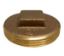Picture of Midland - 970300 - 1 1/2 BRASS RAISED HEAD CLEANOUT PLUG