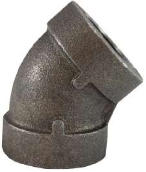 Picture of Midland - 69182 - 3/8 SCH80 BLK 45 Elbow