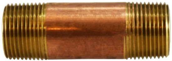 Picture of Midland - 42080 - 3/4 X CL XH Red BRASS Nipple