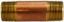 Picture of Midland - 42083 - 3/4 X 2-1/2 XH Red BRASS Nipple