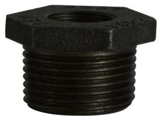 Picture of Midland - 65523DT - 1 1/2 X 1 DOUBLE TAP Black BUSHING