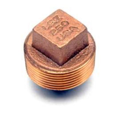 Picture of Midland - 44672DLF - 3/8 LF DOMESTIC BRASS PLUG SOLID
