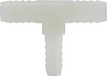Picture of Midland - 33424W - 1/4X1/2 WHT NYLN Red HB Branch T