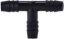 Picture of Midland - 33418B - 3/16 Black POLY SINGLE Barb TEE