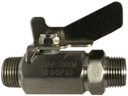 Picture of Midland - 46913SS - 3/8 MIP X MIP MINI S.S. BALL VALVE