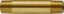 06113-0432 NIPPLE LONG BRASS 1/4 M NPT x 2.0 L