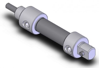 Picture of American Cylinder 437DVS-0.50 7/16" BORE DOUBLE ACTING AIR CYLINDER - STAINLESS STEEL SERIES - UNIVERSAL MOUNT