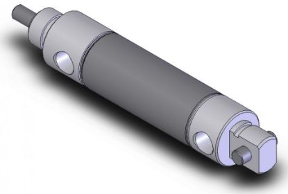 Picture of American Cylinder 750DVS-6.00 3/4" BORE DOUBLE ACTING AIR CYLINDER - STAINLESS STEEL SERIES - UNIVERSAL MOUNT