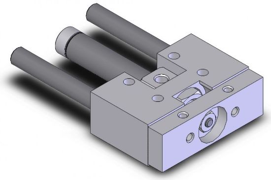 Picture of American Cylinder 312S25-X.XX 5/16" BORE DOUBLE ACTING LINEAR SLIDE - SINGLE BEARING BLOCK DESIGN - 1/4" DIAMETER GUIDE SHAFTS