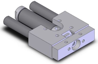 Picture of American Cylinder 750S50-X.XX 3/4" BORE DOUBLE ACTING LINEAR SLIDE - SINGLE BEARING BLOCK DESIGN - 1/2" DIAMETER GUIDE SHAFTS