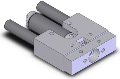 Picture of American Cylinder 1062S75-X.XX 1-1/16" BORE DOUBLE ACTING LINEAR SLIDE - SINGLE BEARING BLOCK DESIGN - 3/4" DIAMETER GUIDE SHAFTS