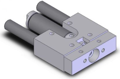 Picture of American Cylinder 1500S100-X.XX 1-1/2" BORE DOUBLE ACTING LINEAR SLIDE - SINGLE BEARING BLOCK DESIGN - 1.00" DIAMETER GUIDE SHAFTS