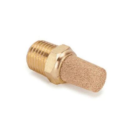 80600 Nycoil Sintered Bronze Muffler-Filter - 10-32 Male Pipe Thread - 21/32" Length - 5/16" Diameter