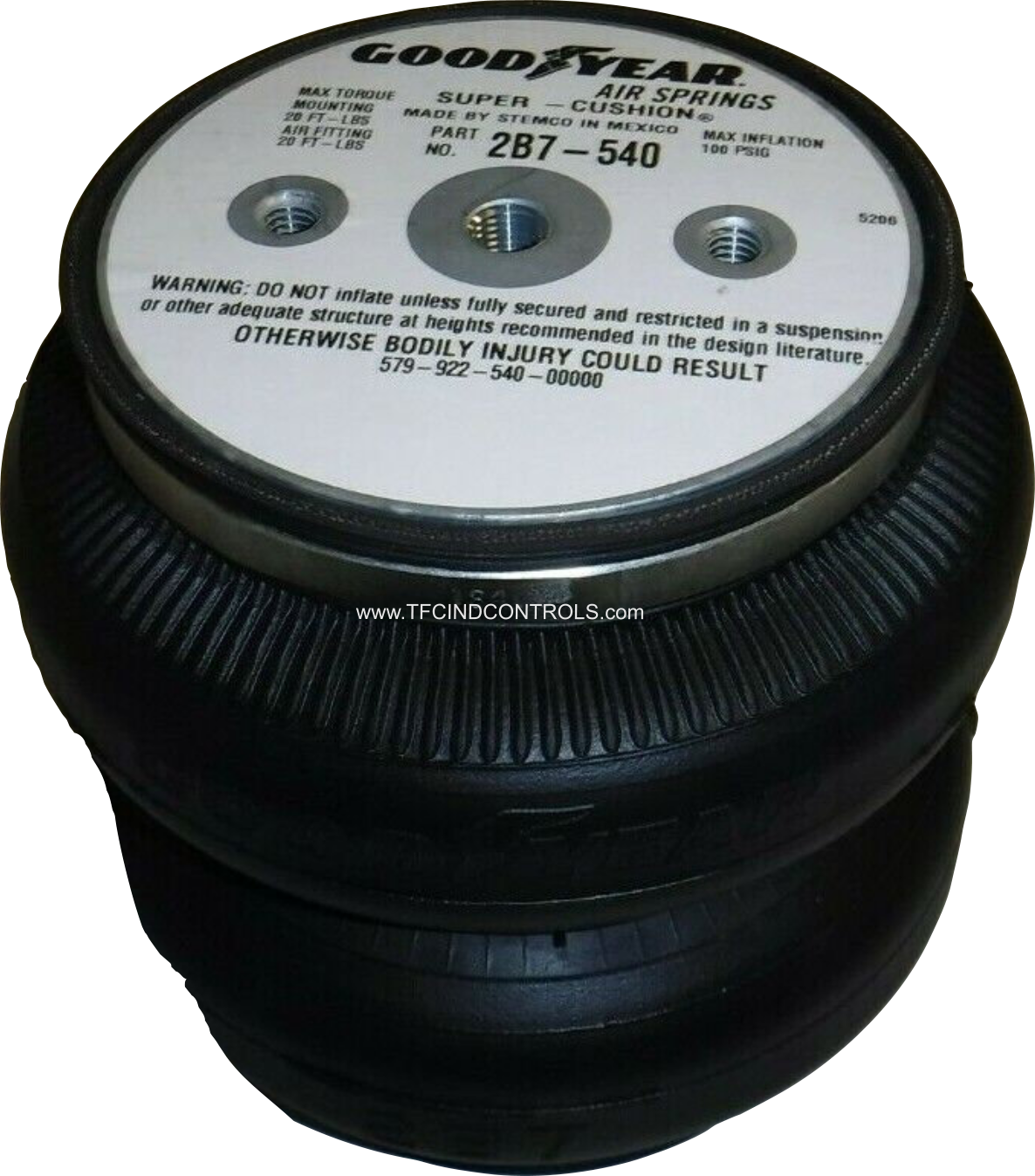 Double bellow Industrial Air Springs Firestone W01-358-3400 / Goodyear ...